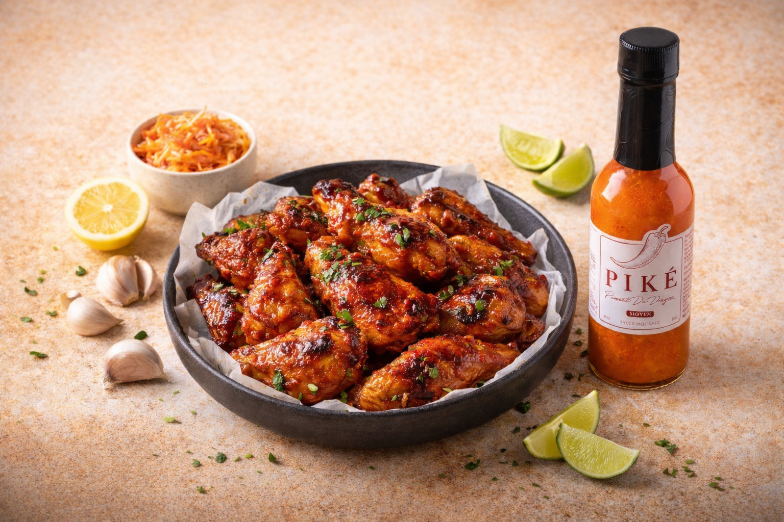 Recipe: Piké Chicken Wings — Marinade & Hot Sauce